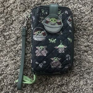 Vera Bradley Star Wars Grogu Phone Wristlet - Black and Green